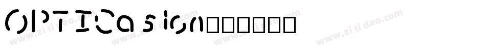 OPTICaslon字体转换
