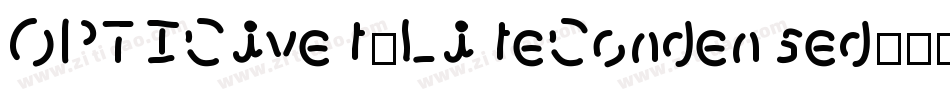 OPTICivet-LiteCondensed字体转换