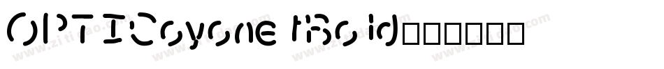 OPTICoyonetBold字体转换