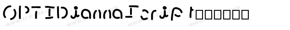 OPTIDiannaScript字体转换