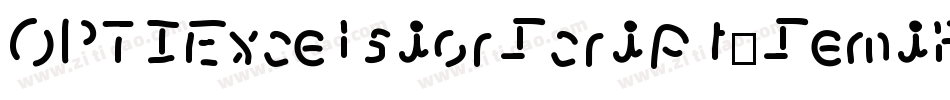 OPTIExcelsiorScript-SemiBd字体转换