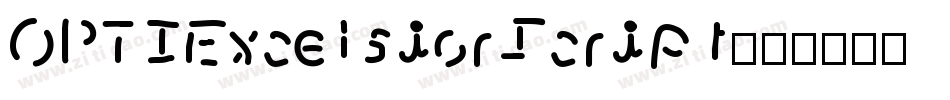 OPTIExcelsiorScript字体转换