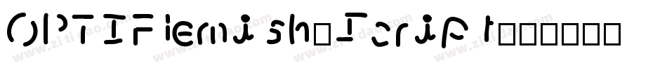 OPTIFlemish-Script字体转换
