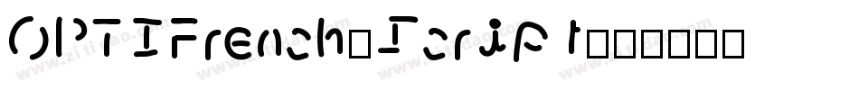 OPTIFrench-Script字体转换
