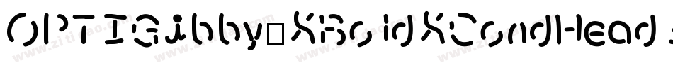 OPTIGibby-XBoldXCondHeads字体转换