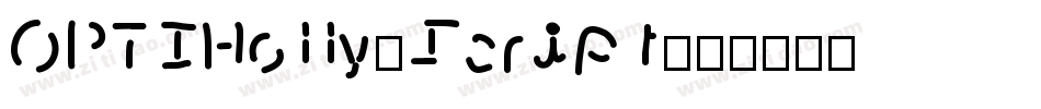 OPTIHolly-Script字体转换