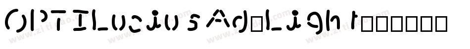 OPTILuciusAd-Light字体转换