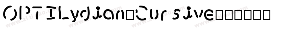 OPTILydian-Cursive字体转换