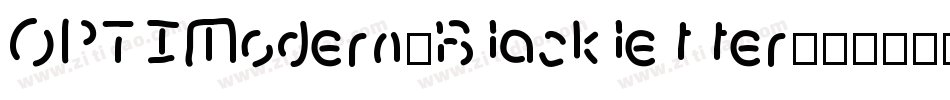 OPTIModern-Blackletter字体转换