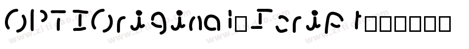 OPTIOriginal-Script字体转换