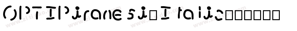 OPTIPiranesi-Italic字体转换