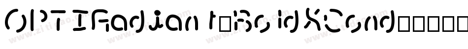 OPTIRadiant-BoldXCond字体转换