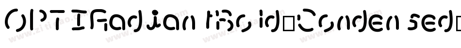 OPTIRadiantBold-Condensed字体转换