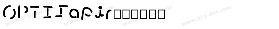 OPTISapir字体转换