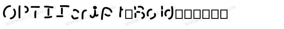 OPTIScript-Bold字体转换