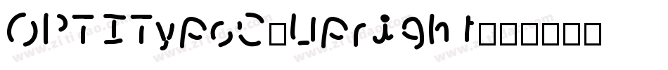 OPTITypoC-Upright字体转换