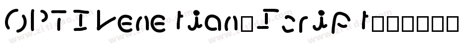 OPTIVenetian-Script字体转换