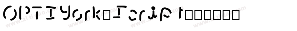 OPTIYork-Script字体转换