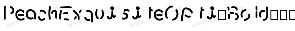 PeachExquisiteOpti-Bold字体转换