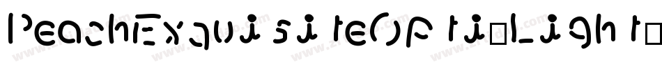 PeachExquisiteOpti-Light字体转换