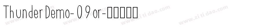 ThunderDemo-09or字体转换