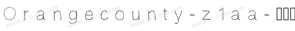 Orangecounty-z1aa字体转换
