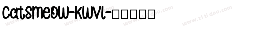 CatsMeow-KWVl字体转换