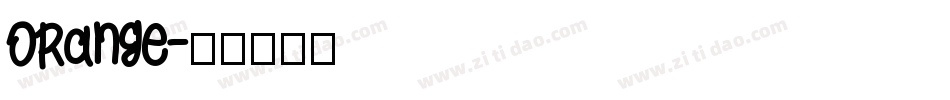 Orange字体转换