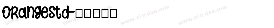 OrangeStd字体转换