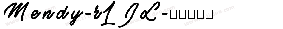 Mendy-r1JL字体转换