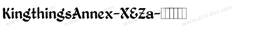 KingthingsAnnex-XEZa字体转换
