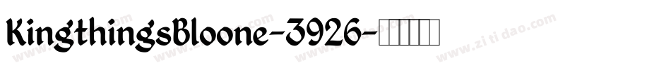 KingthingsBloone-3926字体转换
