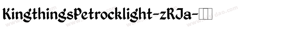 KingthingsPetrocklight-zRJa字体转换