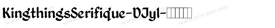 KingthingsSerifique-DJy1字体转换
