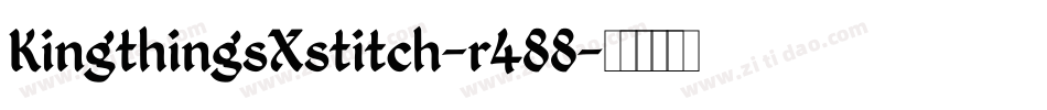 KingthingsXstitch-r488字体转换
