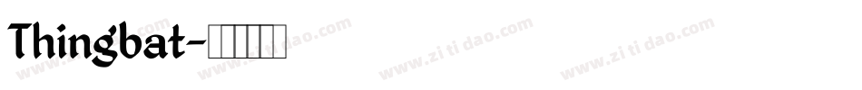 Thingbat字体转换