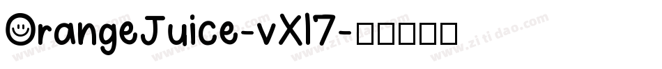 OrangeJuice-vXl7字体转换