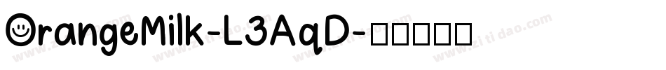 OrangeMilk-L3AqD字体转换