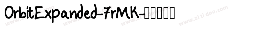 OrbitExpanded-7rMK字体转换