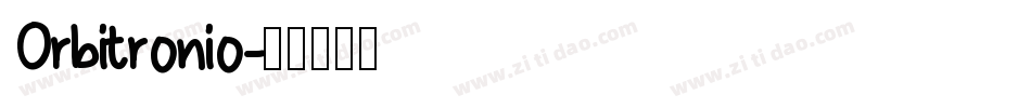 Orbitronio字体转换