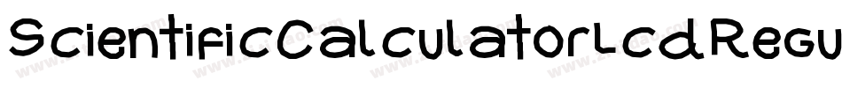 ScientificCalculatorLcdRegular-Kn7X字体转换