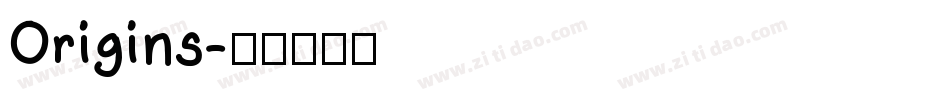 Origins字体转换