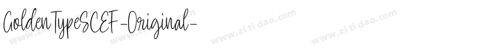 GoldenTypeSCEF-Original字体转换