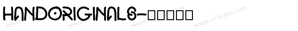 HandOriginals字体转换