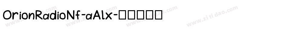 OrionRadioNf-aAlx字体转换