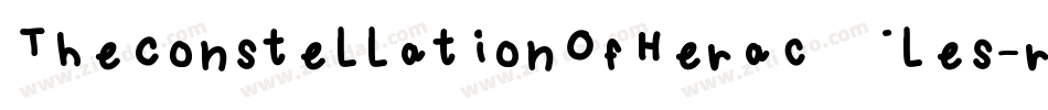 TheConstellationOfHeracles-re1y字体转换 TheConstellationOfHeracles-re1y字体转换