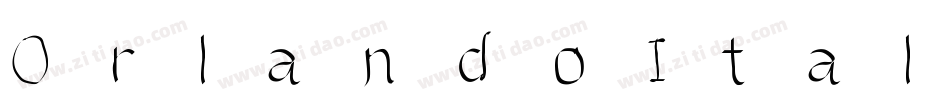 OrlandoItalics字体转换