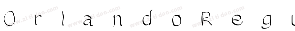 OrlandoRegular字体转换