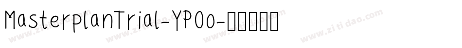 MasterplanTrial-YPOo字体转换