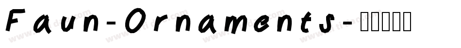 Faun-Ornaments字体转换